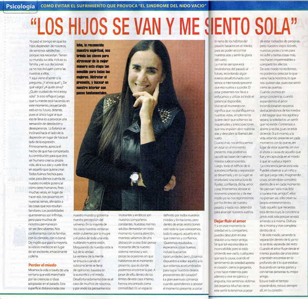 Isha habla sobre “el síndrome del nido vacío” Junio 2011