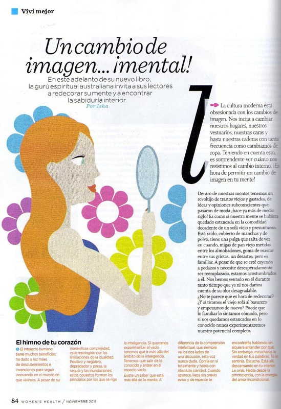 Revista Womens Health, Argentina Adelanto del nuevo libro Vivir para Volar. Noviembre 2011