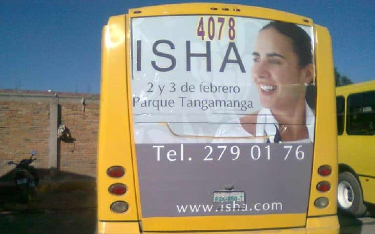 San luis de potosí, México se prepara para recibir la visita de Isha. Hola Annie, Felices vamos viendo que se acerca la fecha del regreso de Isha a Mexico, y que simultáneamente va creciendo la respue