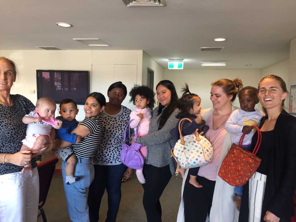 Young mothers deeply connected ... one of them Aboriginal Australian and the other had migrated from Sierra Leone in Africa