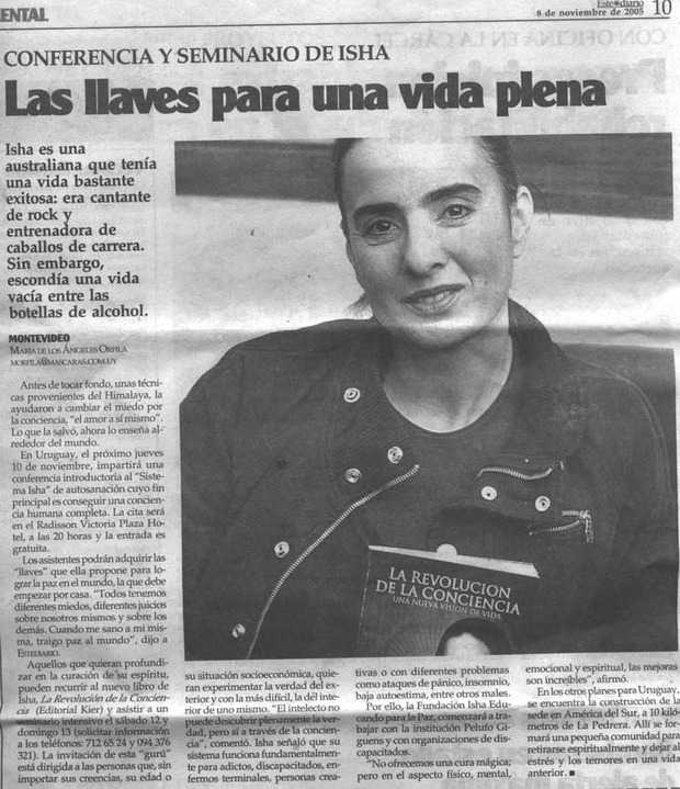 Este Diario, Uruguay, Las llaves para una vida plena Noviembre 2005