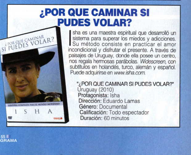 Reseña de la película “¿Por qué caminar si puedes volar?”. Agosto 2010