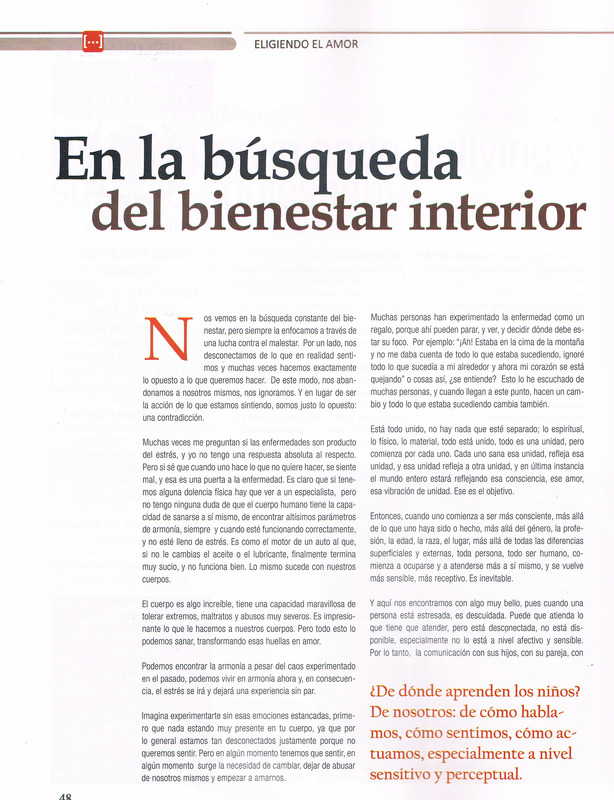 La búsqueda del bienestar interior