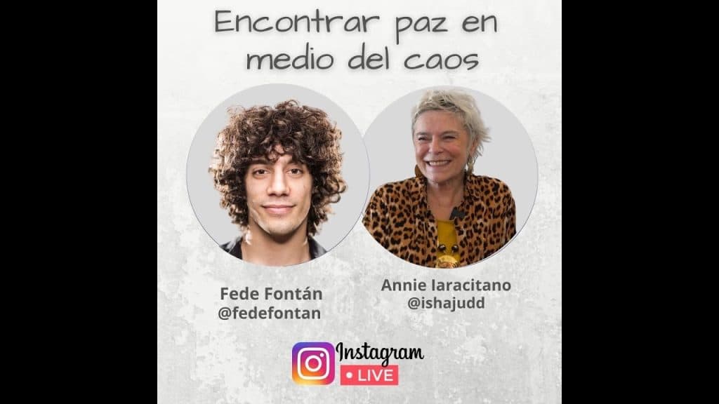 Encuentra paz en medio del caos. Annie nos comparte en Instagram con Fede Fontán.