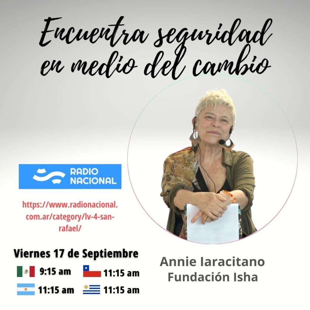 Entrevista Encuentra seguridad en medio del cambio a Annie en radio nacional Argentina